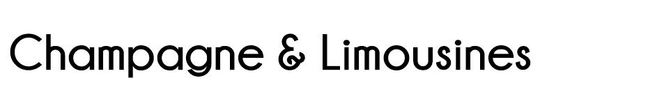 Champagne Limousines free font